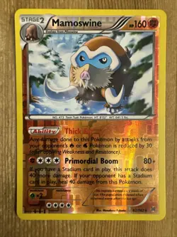 Pokemon TCG Mamoswine Breakthrough 82/162 Reverse Holo Rare VLP - Image 1