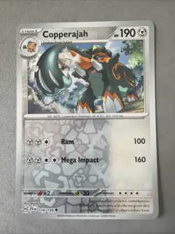 Pokemon TCG * 110/159 Copperajah Uncommon * Journey Together REVERSE HOLO * NM - Image 1