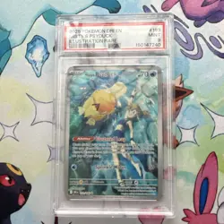 Pokemon TCG SV10 Destined Rivals Misty's Psyduck 193/182 IR Holo PSA 9 - Image 1
