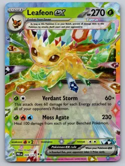Leafeon ex 006/131 Holo Double Rare Prismatic Evolutions Pokemon Holo Near Mint - Image 1