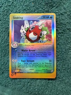 Pokemon TCG Seaking EX Ruby & Sapphire (21/109) E-Reader Reverse Holo Rare - Image 1