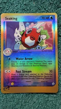 Pokemon TCG Seaking EX Ruby & Sapphire (21/109) E-Reader Reverse Holo Rare - Image 2