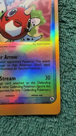 Pokemon TCG Seaking EX Ruby & Sapphire (21/109) E-Reader Reverse Holo Rare - Image 5