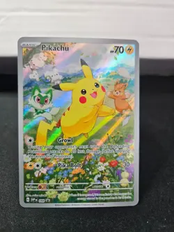 Pokemon TCG Pikachu 088 Sv: Scarlet & Violet Promo Holo READ!! - Image 1