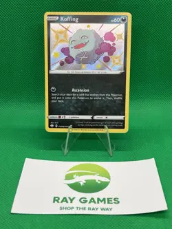 Pokemon TCG Koffing SV076/SV122 Shining Fates Shiny Holo Rare LP - Image 1