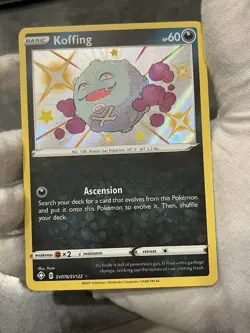 Pokemon TCG Koffing SV076/SV122 Shining Fates Shiny Holo Rare LP - Image 3