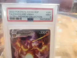 2022 Pokemon SWSH BSP FA/Charizard VMax Ultra Premium Collection #261 PSA 9 MINT - Image 2