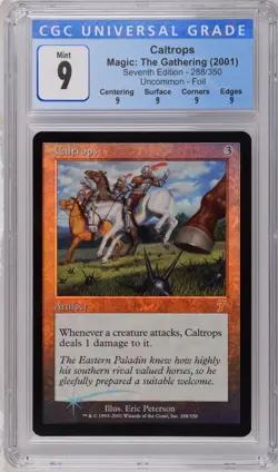 CALTROPS 7th Edition Foil U CGC 9 Q MTG [Nostalgium] - Image 1