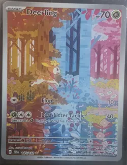 Pokemon TCG Deerling 165/162 Temporal Forces - Holo, Illustration Rare, Full Art - Image 1