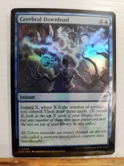 Foil Cerebral Download X4 M/NM Magic: The Gathering MTG Edge Of Eternities - Image 1
