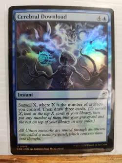 Foil Cerebral Download X4 M/NM Magic: The Gathering MTG Edge Of Eternities - Image 2