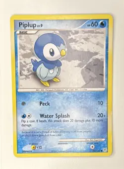 Pokemon TCG Piplup Diamond & Pearl 93/130 Regular Common MP - Image 1