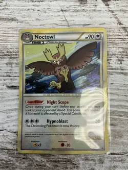 Noctowl HGSS06 Promo HGSS Black Star Promos Pokemon Moderate Play MP - Image 1
