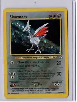 Pokemon Skarmory 13/111 Neo Genesis Holo 2000 - Image 1