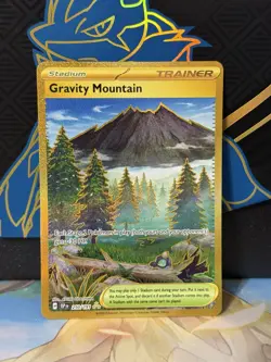 Gravity Mountain Surging Sparks 250/191 Hyper Rare Gold Full Art Pokemon TCG NM - Image 1