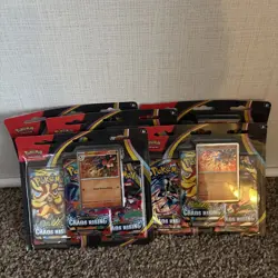 Pokemon TCG Chaos Rising 3-Pack Blister - NEW SEALED - IN HAND - LOT OF 5 - Image 1