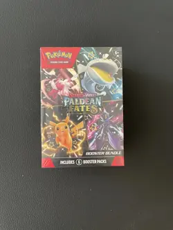 Pokemon Scarlet And Violet Paldean Fates Booster Bundle Box 6 Packs - Image 1
