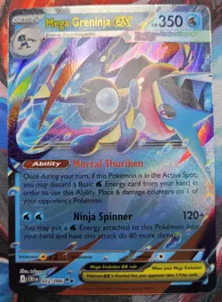 Pokemon Mega Greninja Ex 022/086 Chaos Rising Double Rare NM - Image 1