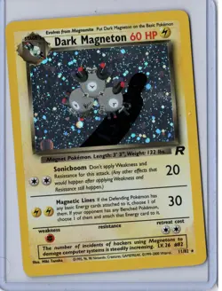 Pokemon Dark Magneton 11/82 Team Rocket Holo 2000 - Image 1