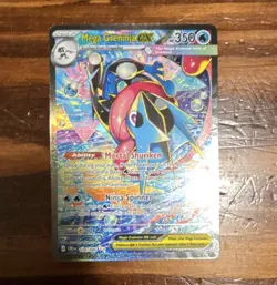 Mega Greninja EX 116/122 BREAKPOINT Ultra Rare Full Art Holo English 2016 - Image 1