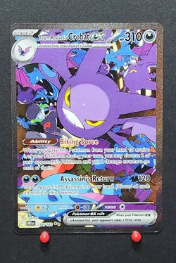 Team Rocket's Crobat ex 234/182 Pokemon Destined Rivals Full Art 2025 - NM - Image 1