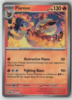 Pokemon Flareon (Poke Ball Pattern) #013/131 SV: Prismatic Evolutions Mint - Image 1