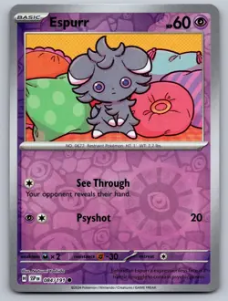 Espurr 084/191 Common Surging Sparks Pokemon Reverse Holo Near Mint - Image 1