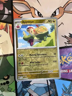 Pokemon! Scarlet & Violet: Surging Sparks- 140/191 - Reverse Holo Appletun - Image 1