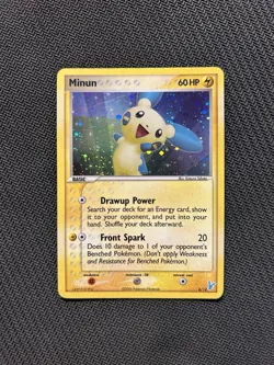 Pokemon TCG Minun 6/12 Holo! MP Condition! See Description! - Image 1