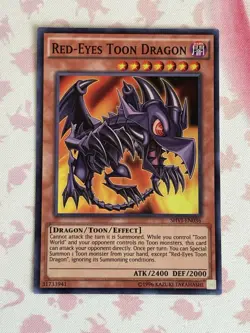 Yu-Gi-Oh! Red-Eyes Toon Dragon SHVI-EN036 Super Rare Foil 2400/2000 - Image 1