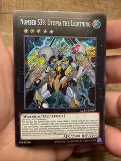 Number S39: Utopia the Lightning LCKC-EN087 Secret Rare NM! +Bonus FREE SHIPPING - Image 1