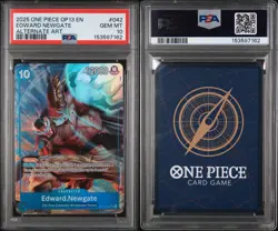 PSA Gem Mint 10 One Piece Op13 Eng Edward Newgate Alternate Art #042 - Image 1
