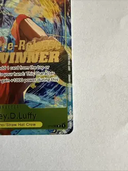 Monkey D. Luffy Winner P-036 OP04 Pre-Release Promo One Piece Card - Image 5