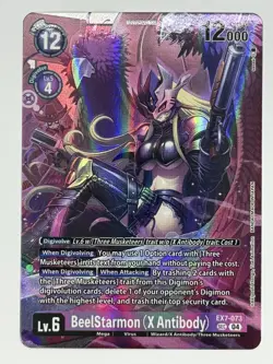 EX7-073 BeelStarmon (X Antibody) SEC - Digimon TCG CCG Card Game Bandai - Image 1