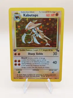 Kabutops 1st Edition Holo Rare Fossil 9/62 Pokemon Card - WOTC 1999 - Image 1