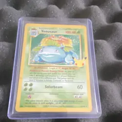 Pokemon Venusaur Base Set Holo Rare 15/102 100 HP Solarbeam Mitsuhiro Arita Card - Image 1