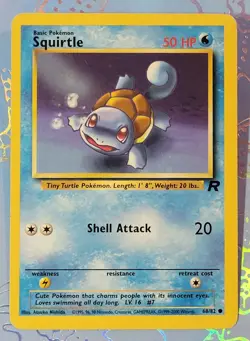 Squirtle 68/82 Team Rocket Pokemon Card NM - Image 1