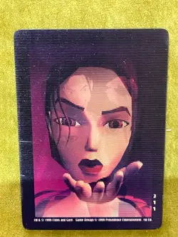 Tomb Raider CCG Rare Lenticular Lara Croft Promo Card 1999 - Image 1