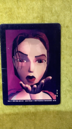 Tomb Raider CCG Rare Lenticular Lara Croft Promo Card 1999 - Image 2