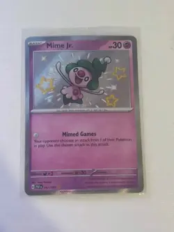 Mime Jr. - 157/091 - SV: Paldean Fates - Near Mint Holo Shiny Rare Pokemon Card - Image 1