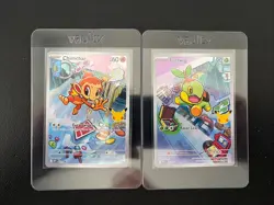 Pokemon Card Chimchar 041 and Turtwig 040 30th Anniversary Promo Holo - Image 1