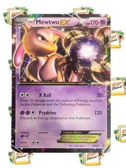Pokemon TCG Mewtwo EX BW45 Holo Black Star Promo Card - Image 1