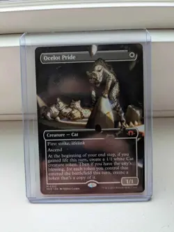 Magic The Gathering (MTG) Card Ocelot Pride (Borderless) - Modern Horizons 3 MH3 - Image 1