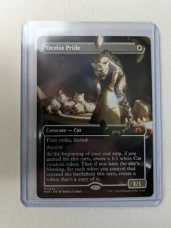 Magic The Gathering (MTG) Card Ocelot Pride (Borderless) - Modern Horizons 3 MH3 - Image 2