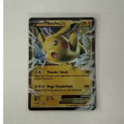 Pikachu EX Promo Holo Pokemon TCG XY174 Basic Card 130 HP English - Image 1