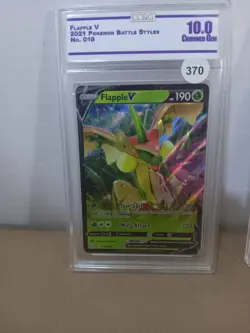 2021 Pokemon TCG Graded 2-Card Lot Flapple V 018 & Pikachu V SWSH061 - Image 4