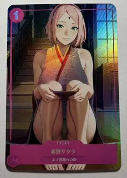 SEXY HEROINE WAIFU Sakura NARUTO ACG PREMIUM HOLOFOIL CARD NM - Image 1