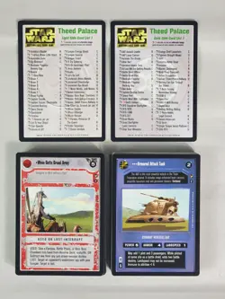 Star Wars CCG - Theed Palace- Complete C/UC Set w/ Checklists - 82 Cards - Image 1