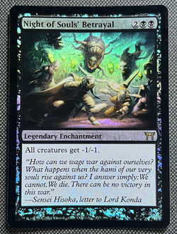 Night of Souls' Betrayal - Foil Champions Magic mtg Moderate Play, English x1 - Image 1