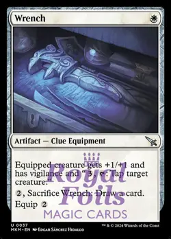Wrench 4x FOIL MTG Murders at Karlov Manor MKM Uncommon MINT white artifact - Image 1
